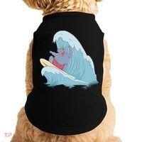 Hippo Surfing Surf Hippopotamus Wave Ocean Beach Gift Doggie Tank thumb 0