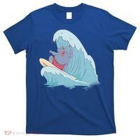 Hippo Surfing Surf Hippopotamus Wave Ocean Beach Gift T-Shirt thumb 0