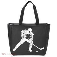 Hockey Shamrock St. Patrick's Day Saint Paddy's Irish Boy Tote Bag thumb 0