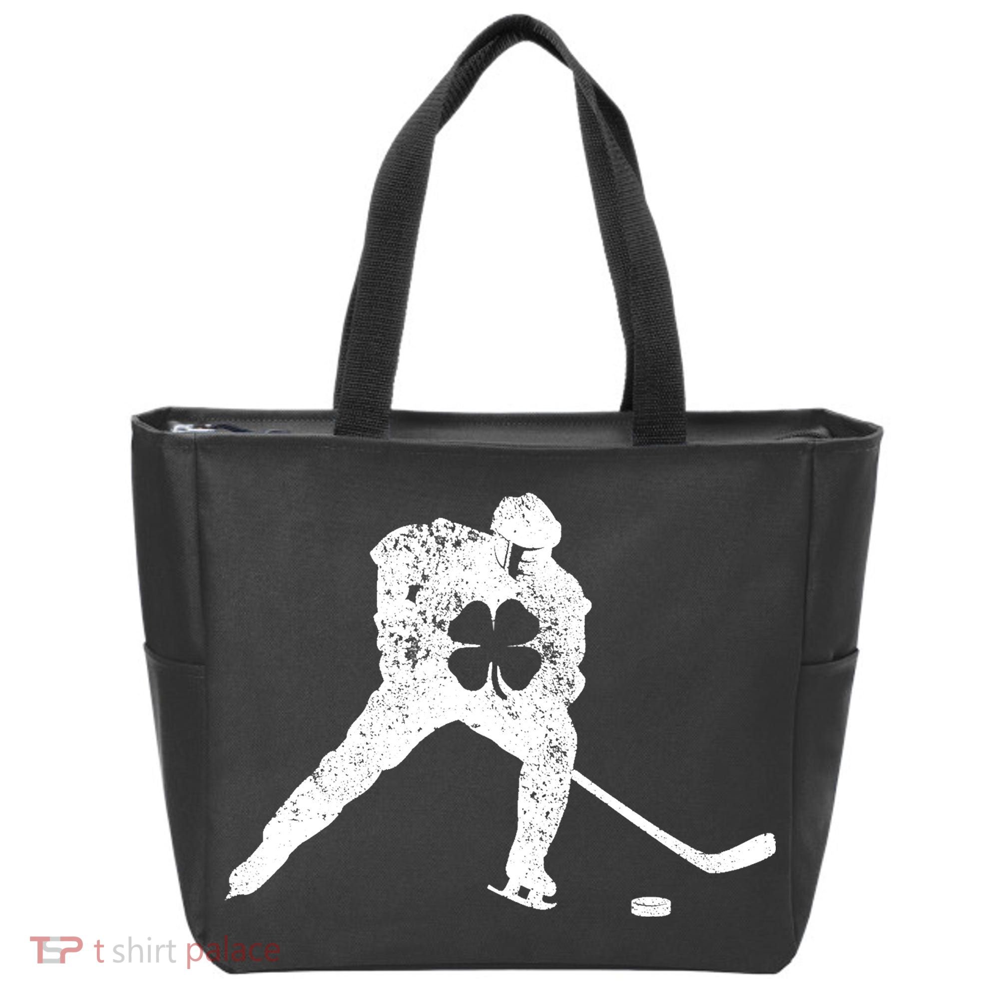 Hockey Shamrock St. Patrick's Day Saint Paddy's Irish Boy Tote Bag