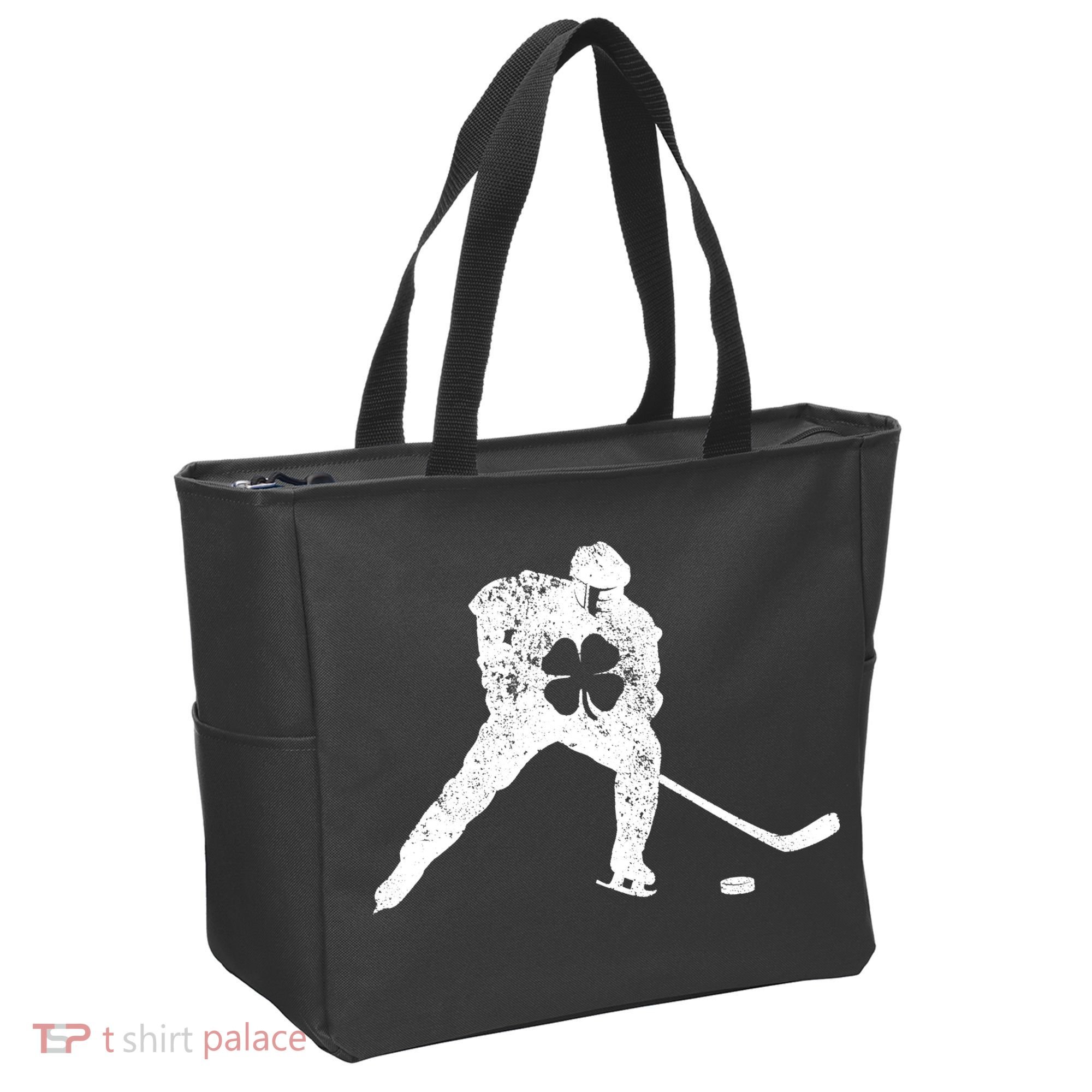 Hockey Shamrock St. Patrick's Day Saint Paddy's Irish Boy Tote Bag
