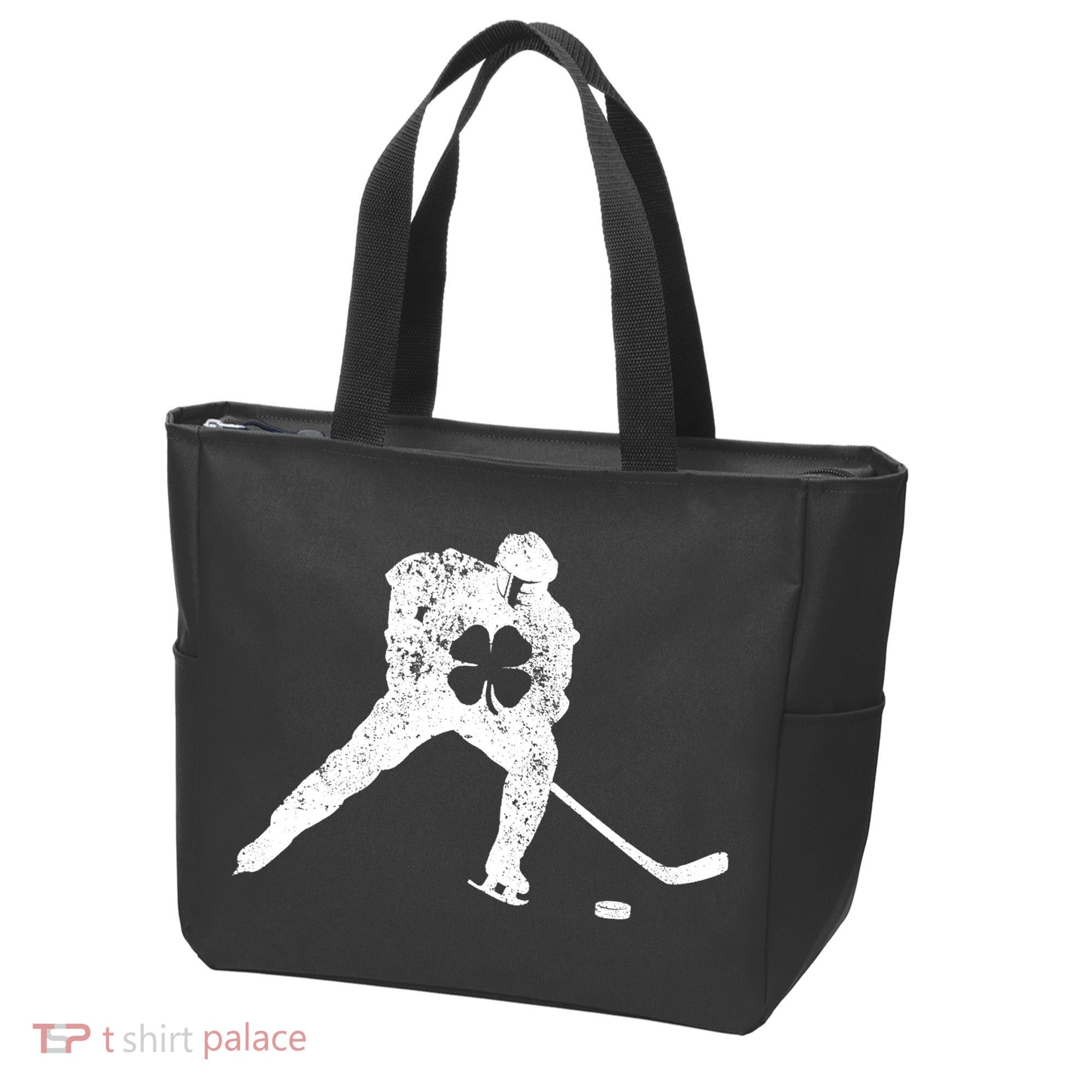 Hockey Shamrock St. Patrick's Day Saint Paddy's Irish Boy Tote Bag