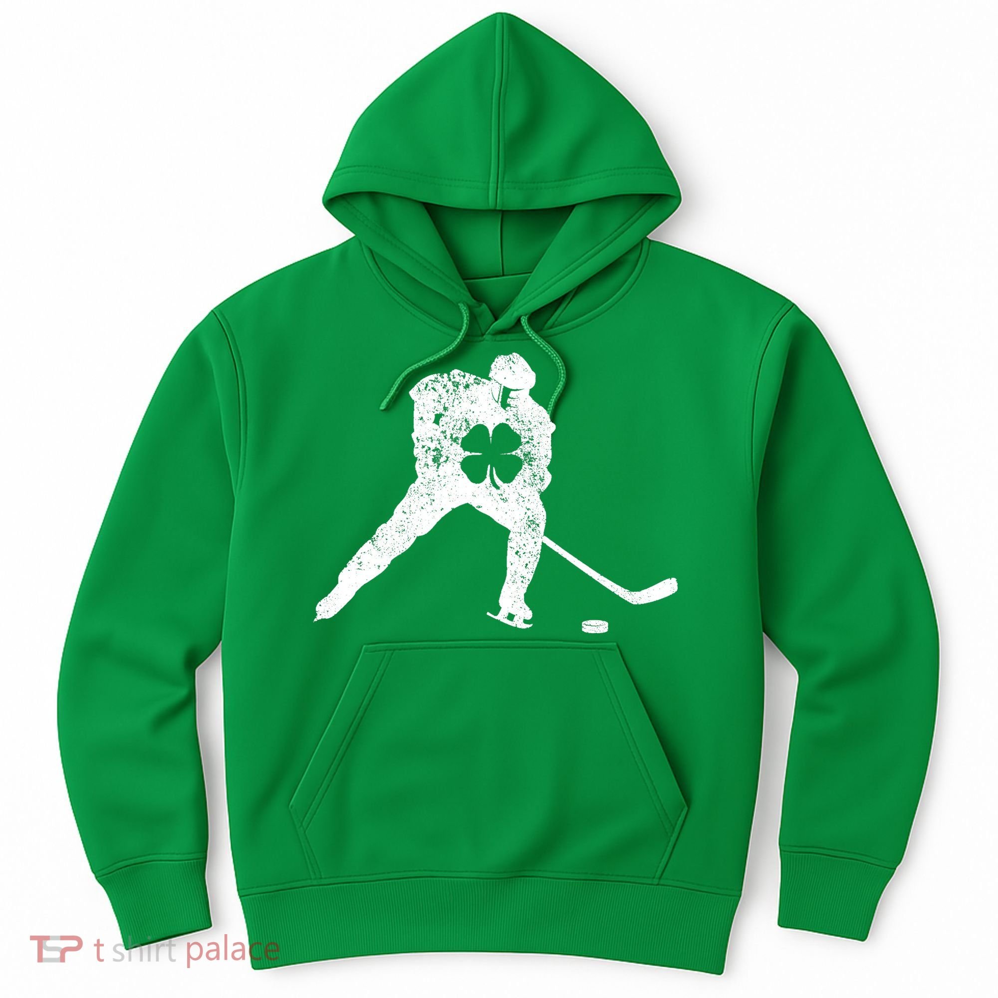 Hockey Shamrock St. Patrick's Day Saint Paddy's Irish Boy Hoodie
