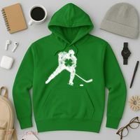 Hockey Shamrock St. Patrick's Day Saint Paddy's Irish Boy Hoodie thumb 3