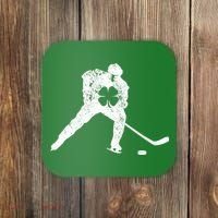 Hockey Shamrock St. Patrick's Day Saint Paddy's Irish Boy Coaster thumb 0