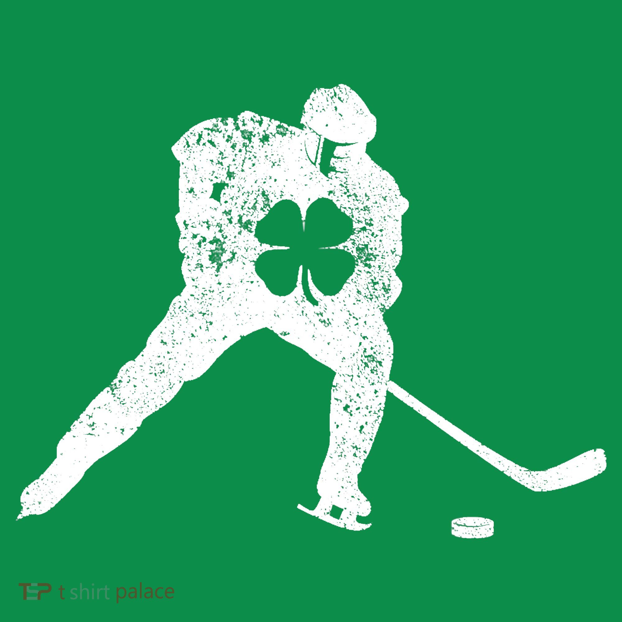 Hockey Shamrock St. Patrick's Day Saint Paddy's Irish Boy Coaster