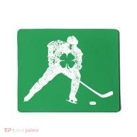 Hockey Shamrock St. Patrick's Day Saint Paddy's Irish Boy Mousepad thumb 0