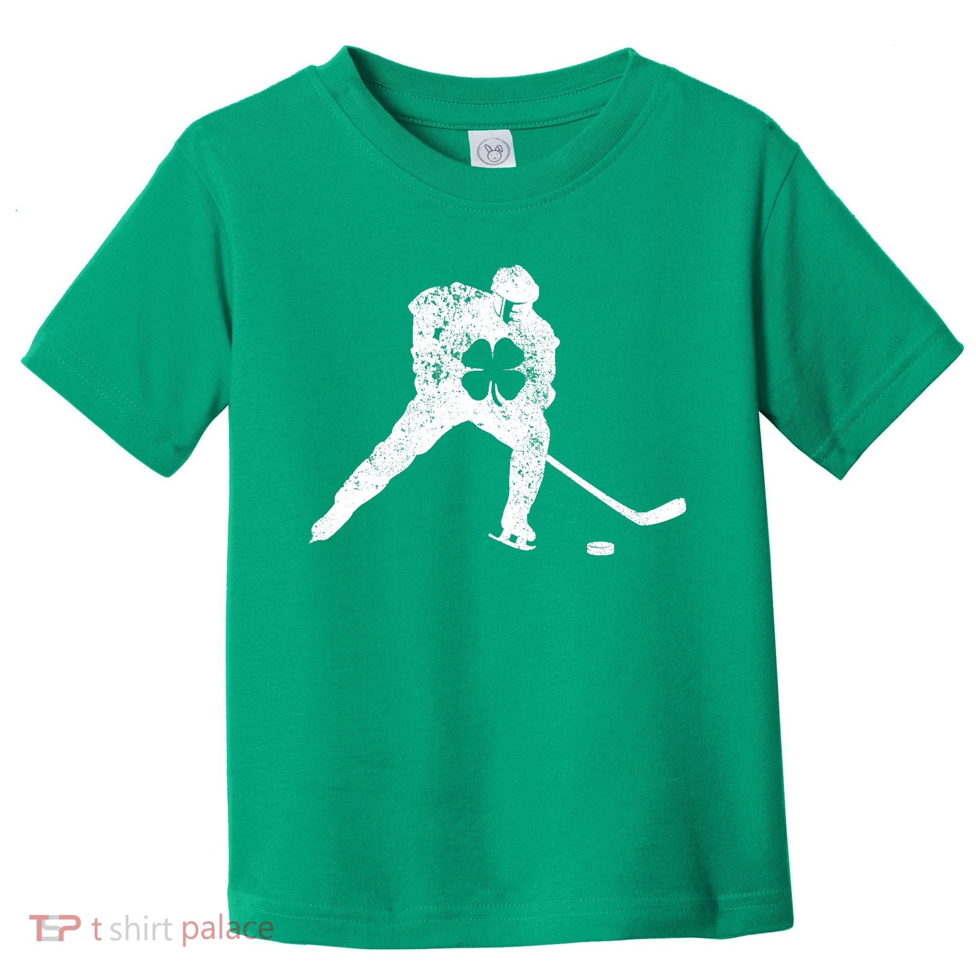 Hockey Shamrock St. Patrick's Day Saint Paddy's Irish Boy Toddler T-Shirt