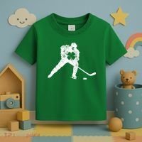 Hockey Shamrock St. Patrick's Day Saint Paddy's Irish Boy Toddler T-Shirt thumb 3