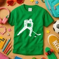 Hockey Shamrock St. Patrick's Day Saint Paddy's Irish Boy Kids T-Shirt thumb 3