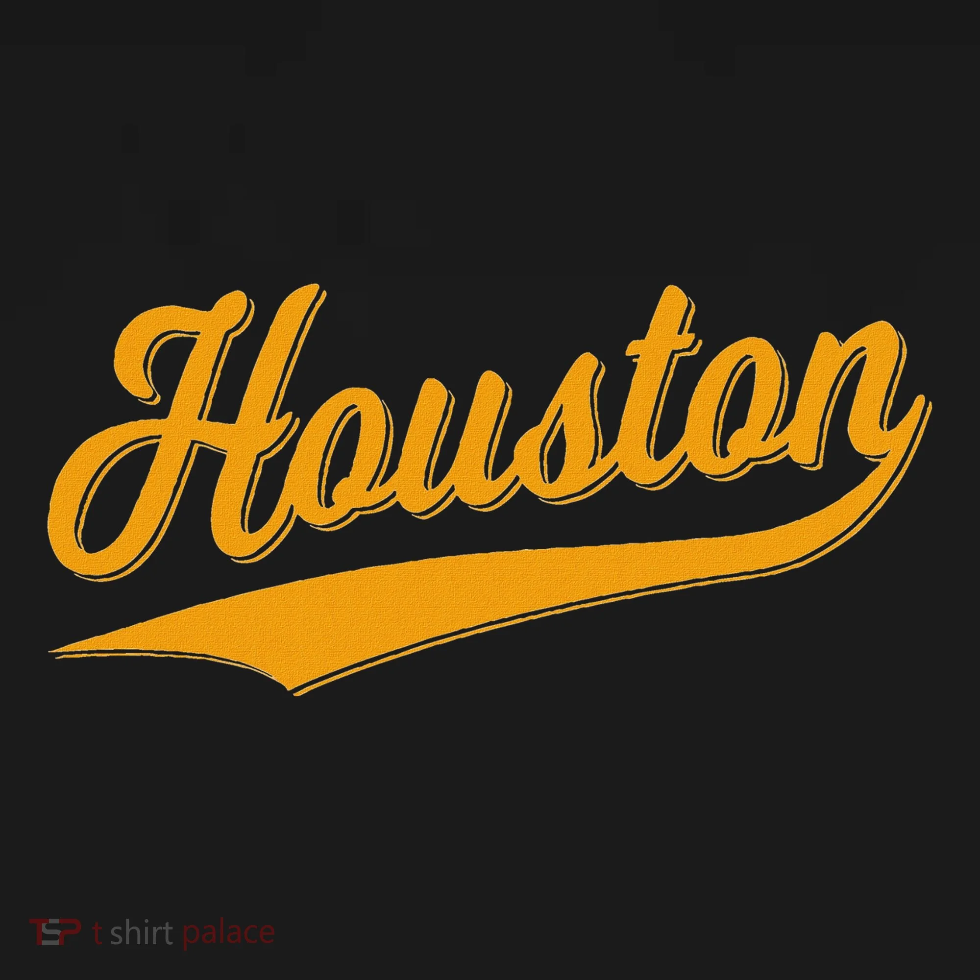 Houston Sports Script Cursive Classic Texas Flag Swoosh Doggie Tank