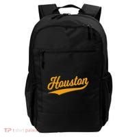 Houston Sports Script Cursive Classic Texas Flag Swoosh Backpack thumb 0