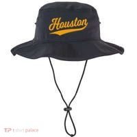 Houston Sports Script Cursive Classic Texas Flag Swoosh Bucket Hat thumb 0