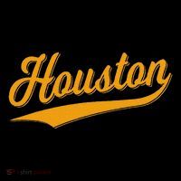 Houston Sports Script Cursive Classic Texas Flag Swoosh Baby Bodysuit thumb 2