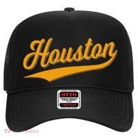 Houston Sports Script Cursive Classic Texas Flag Swoosh Hat thumb 0