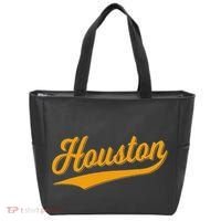 Houston Sports Script Cursive Classic Texas Flag Swoosh Tote Bag thumb 0