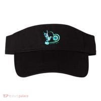 Hummingbird Sunflower Teal Ribbon Scleroderma Awareness Visor thumb 0
