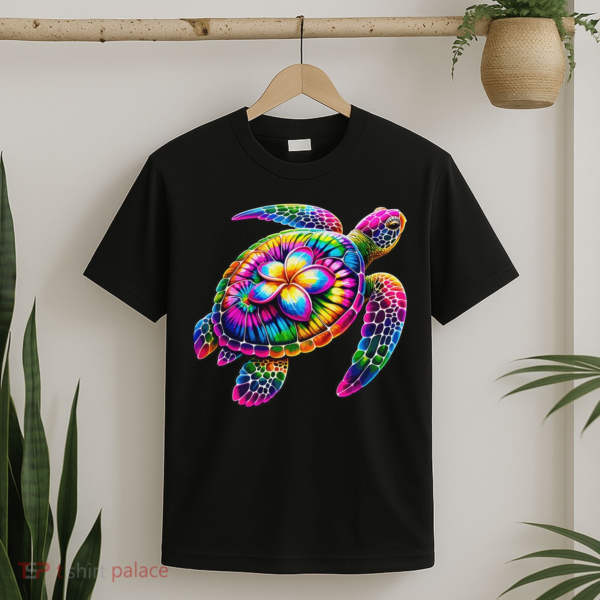 Hawaiian Sea Turtle Tie Dye Hawaii Vacation Beach Summer T-Shirt