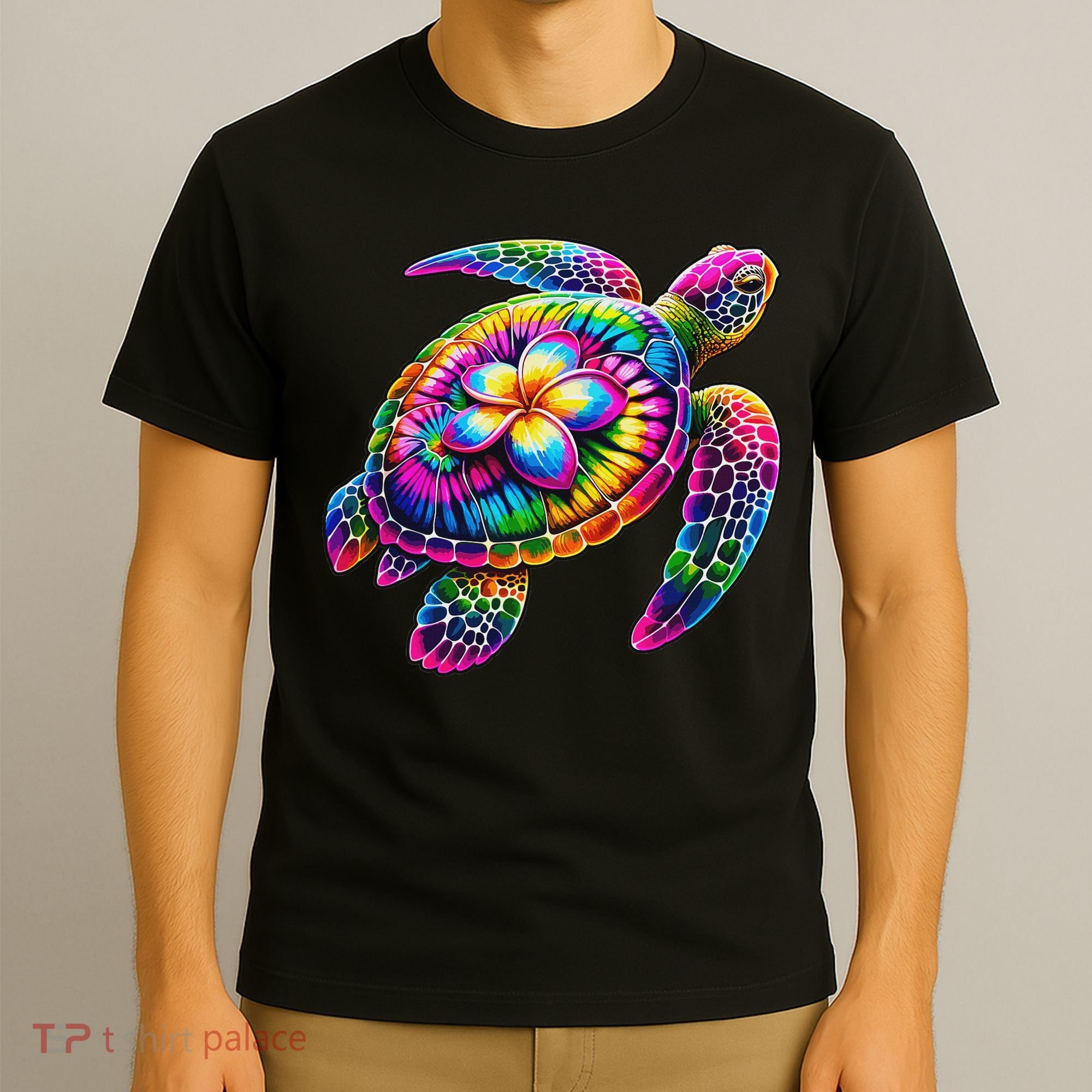 Hawaiian Sea Turtle Tie Dye Hawaii Vacation Beach Summer T-Shirt