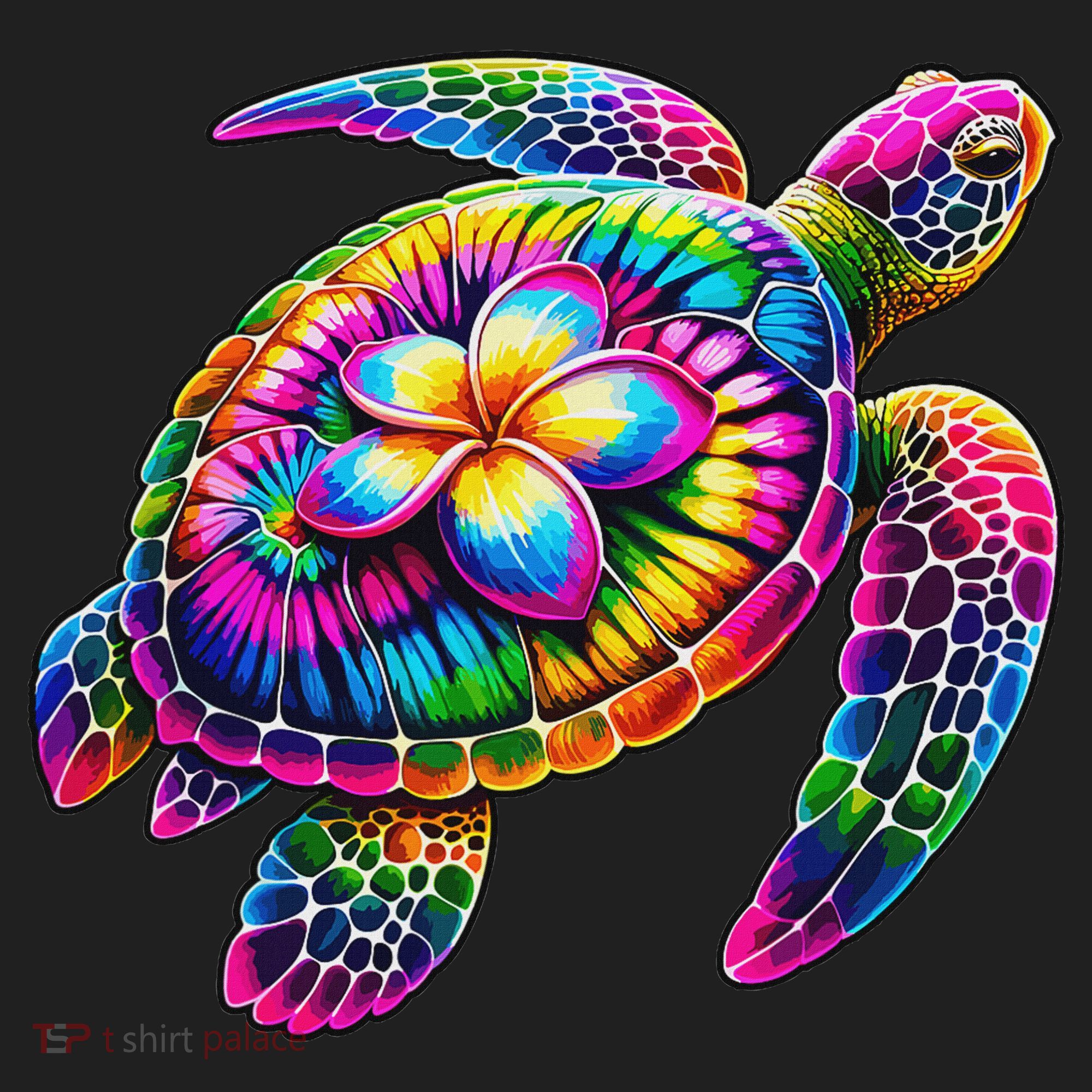 Hawaiian Sea Turtle Tie Dye Hawaii Vacation Beach Summer Beanie