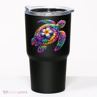 Hawaiian Sea Turtle Tie Dye Hawaii Vacation Beach Summer Tumbler thumb 0