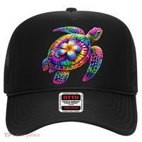 Hawaiian Sea Turtle Tie Dye Hawaii Vacation Beach Summer Hat thumb 0