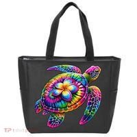 Hawaiian Sea Turtle Tie Dye Hawaii Vacation Beach Summer Tote Bag thumb 0
