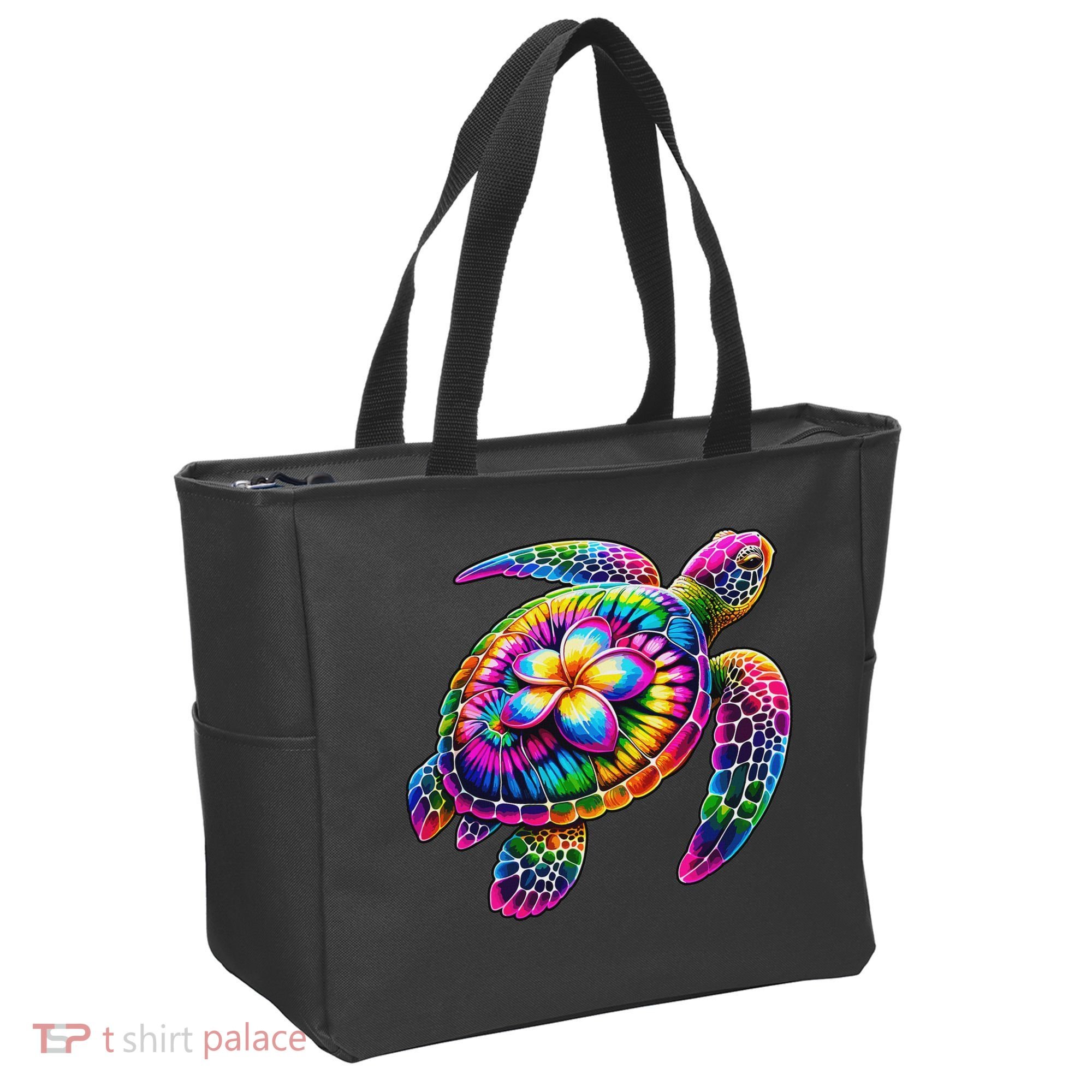 Hawaiian Sea Turtle Tie Dye Hawaii Vacation Beach Summer Tote Bag