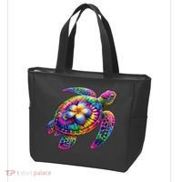 Hawaiian Sea Turtle Tie Dye Hawaii Vacation Beach Summer Tote Bag thumb 3