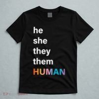 He She They Them Human LGBT Pride Rainbow T-Shirt thumb 5