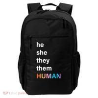He She They Them Human LGBT Pride Rainbow Backpack thumb 0