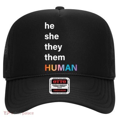 He She They Them Human LGBT Pride Rainbow Hat