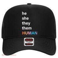 He She They Them Human LGBT Pride Rainbow Hat thumb 0