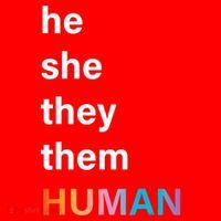 He She They Them Human LGBT Pride Rainbow Santa Hat thumb 1