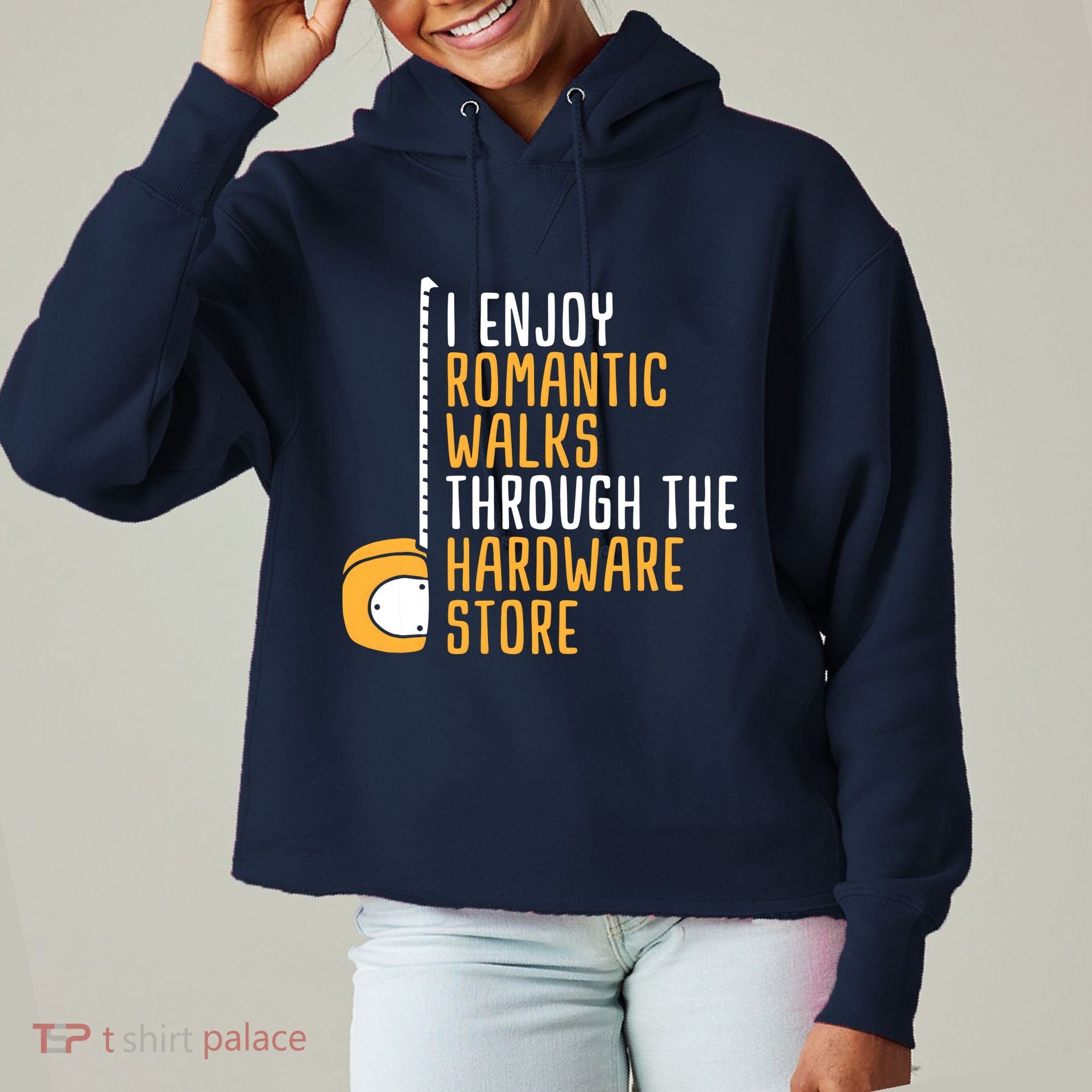 Hardware Store Tools Dad Handyman Humor Ladies Heavyweight Boxy Pullover Hoodie