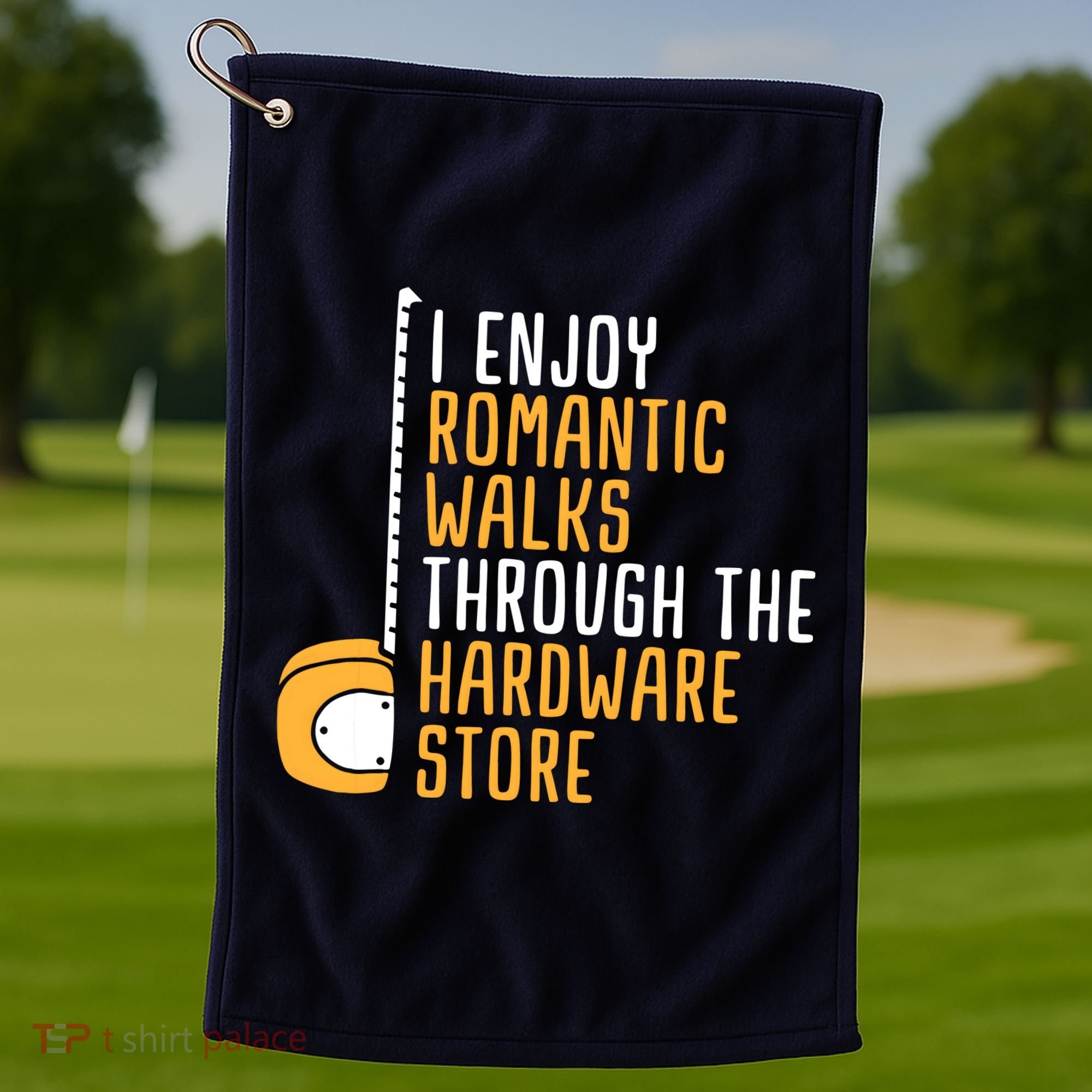 Hardware Store Tools Dad Handyman Humor Golf Towel
