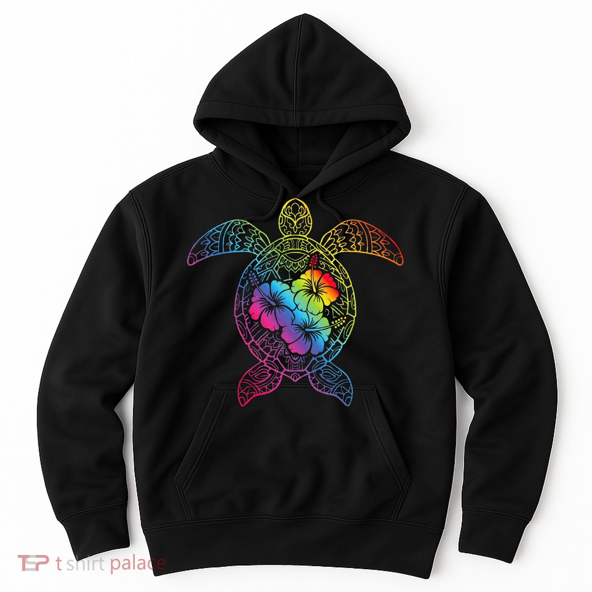 Hawaiian Sea Turtle Tropical Hibiscus Ocean Animal Hawaii Hoodie