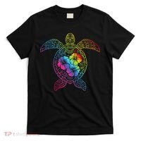 Hawaiian Sea Turtle Tropical Hibiscus Ocean Animal Hawaii T-Shirt thumb 0