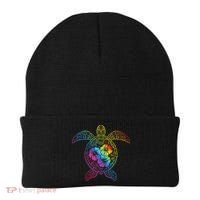 Hawaiian Sea Turtle Tropical Hibiscus Ocean Animal Hawaii Beanie thumb 0