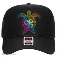 Hawaiian Sea Turtle Tropical Hibiscus Ocean Animal Hawaii Hat thumb 0