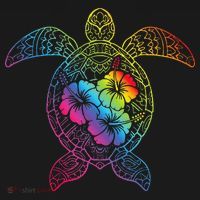 Hawaiian Sea Turtle Tropical Hibiscus Ocean Animal Hawaii Visor thumb 3
