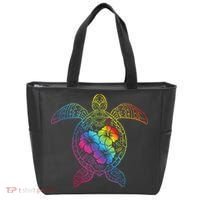 Hawaiian Sea Turtle Tropical Hibiscus Ocean Animal Hawaii Tote Bag thumb 0