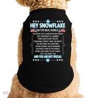 Hey Snowflake The Real World Funny Veteran Gift Doggie Tank thumb 0