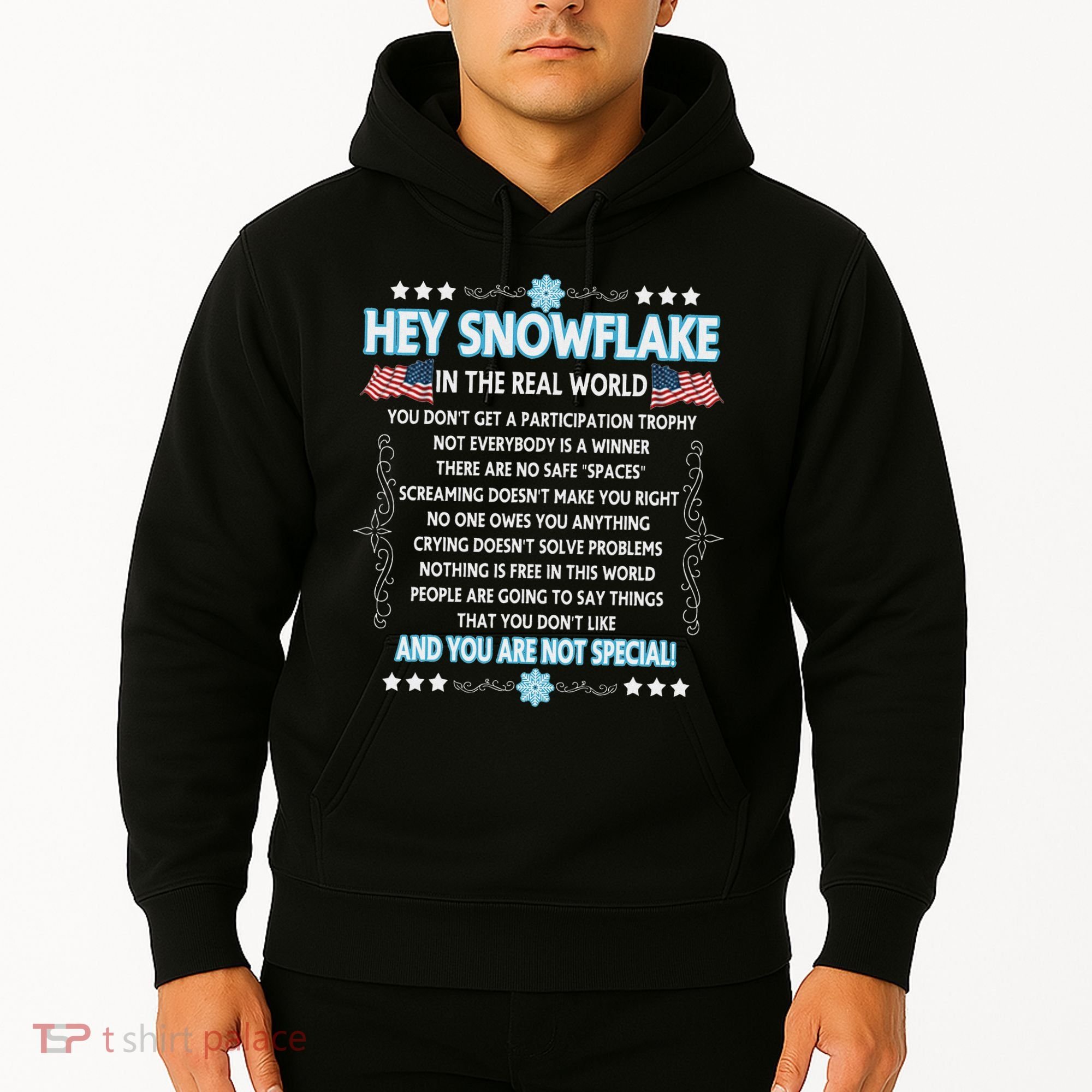 Hey Snowflake The Real World Funny Veteran Gift Hoodie