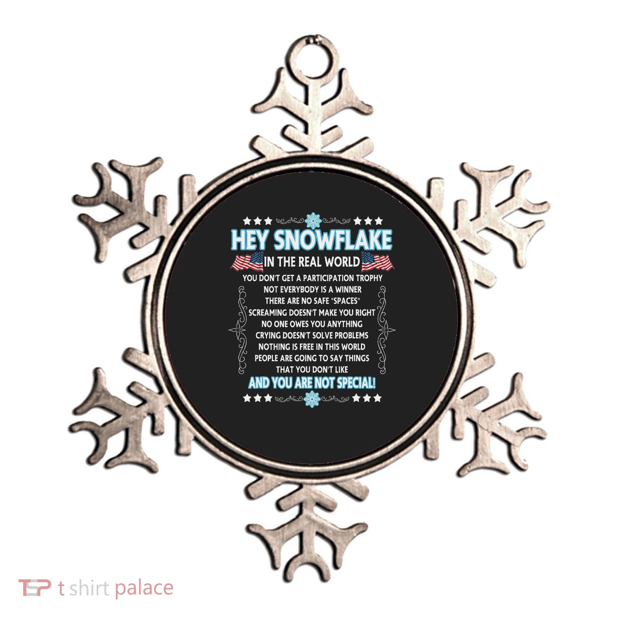 Hey Snowflake The Real World Funny Veteran Gift Ornament