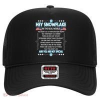 Hey Snowflake The Real World Funny Veteran Gift Hat thumb 0