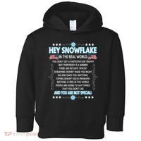 Hey Snowflake The Real World Funny Veteran Gift Toddler Hoodie thumb 0