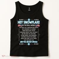 Hey Snowflake The Real World Funny Veteran Gift Tank Top thumb 2