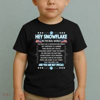 Hey Snowflake The Real World Funny Veteran Gift Toddler T-Shirt thumb 2