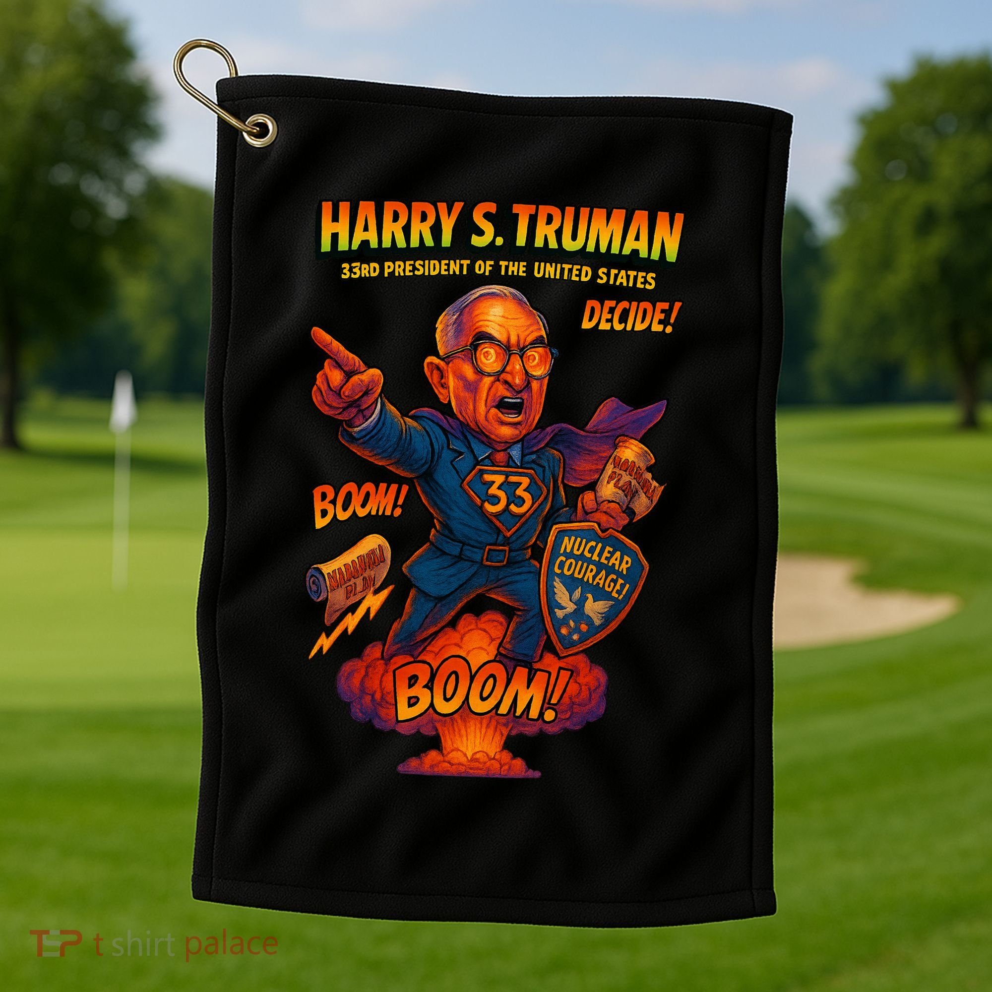 Harry S Truman The Presidential Chronicles Golf Towel
